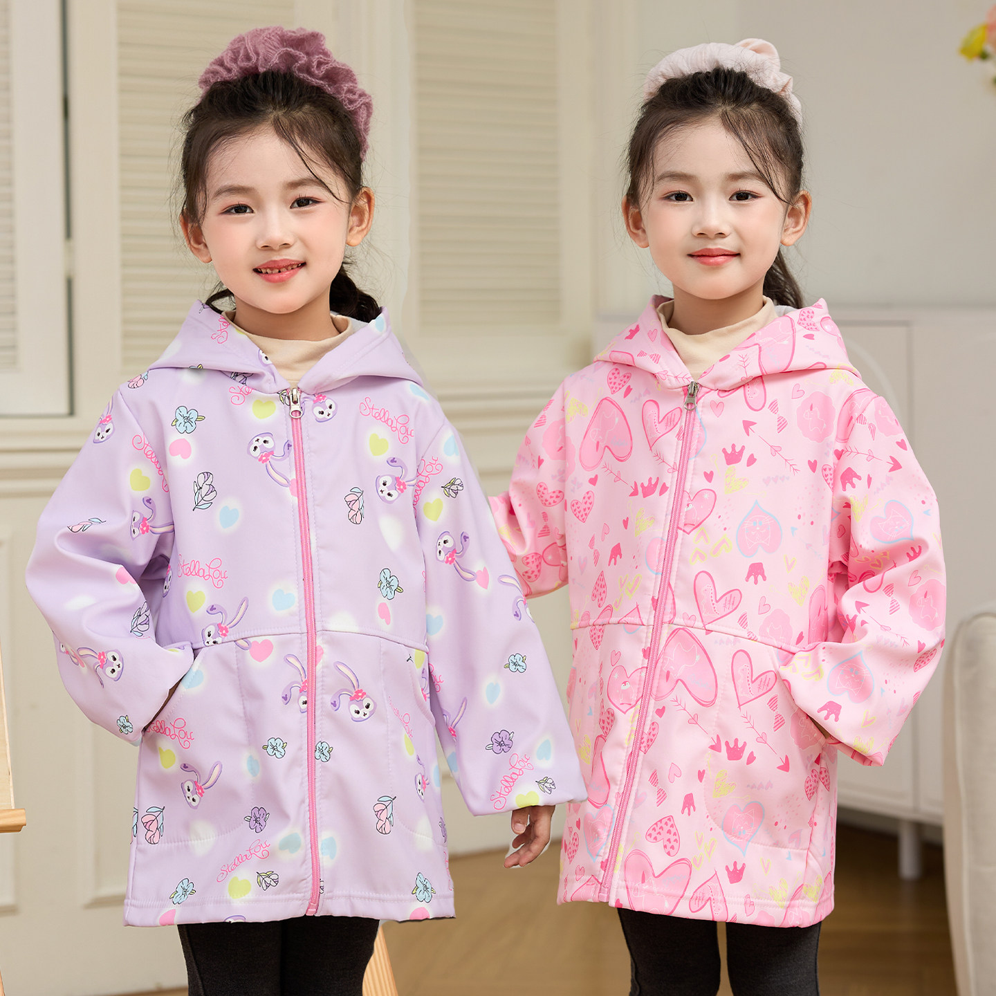 冬季儿童罩衣女童防水防脏羽绒服女宝宝外穿洋气男宝2025新款男童