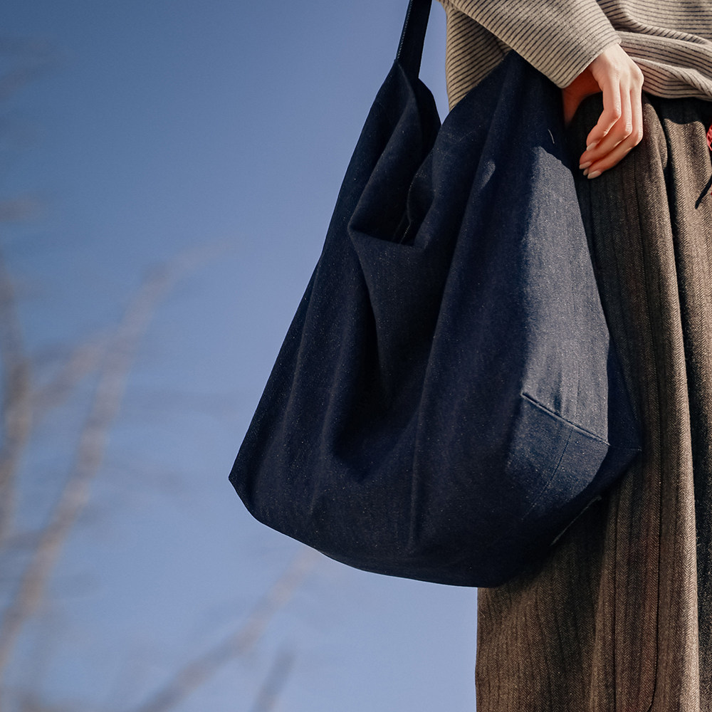 Handmade Cotton Kitten Applique Shoulder Bag - Product image 2