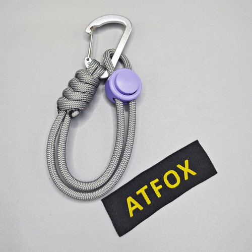 ATFOX原创M系彩扣小众潮品包挂绳