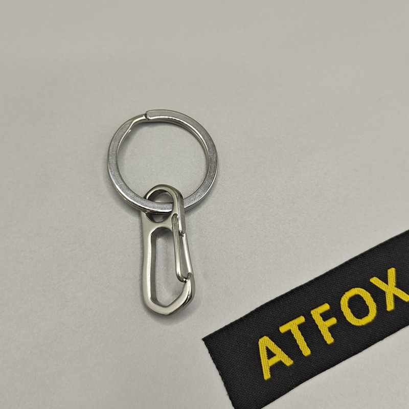 订制版ATFOX不锈钢钥匙扣