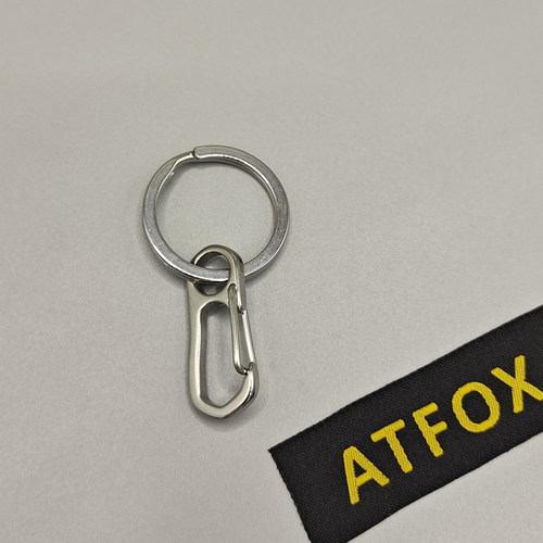 订制版ATFOX不锈钢钥匙扣
