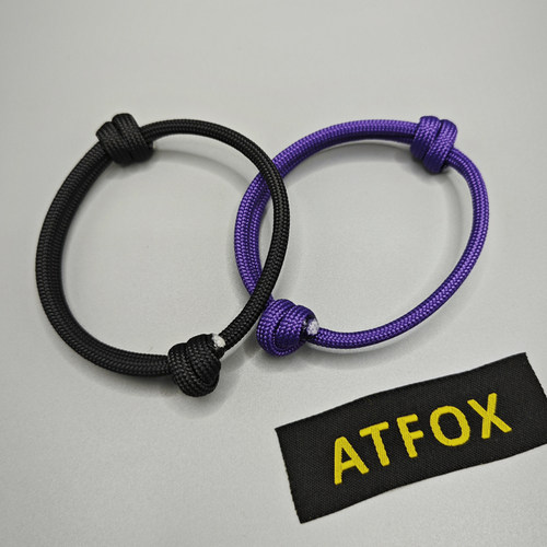 ATFOX简约男女编制手链户外