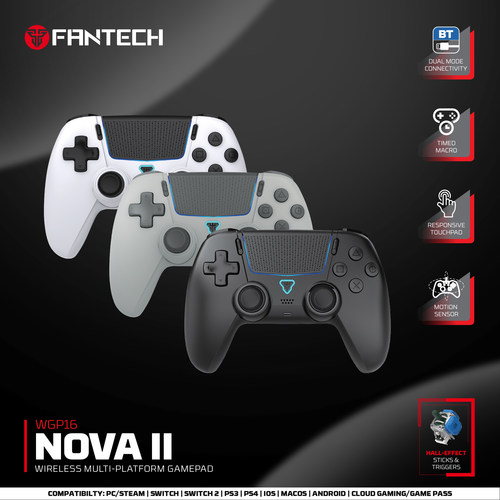 FANTECH WGP16 Dual Hall Joystick Triggers Wireless Gamepad