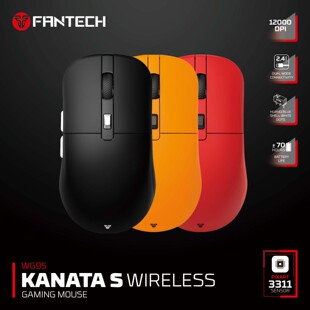 FANTECH WG9S/WG9 Wireless Gaming Mouse PIXART 3311 12000DPI