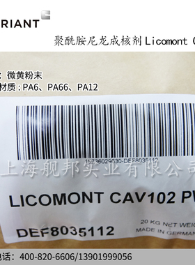 原装进口科莱恩聚酰胺尼龙成核剂Licomont CaV102润滑剂 粉末
