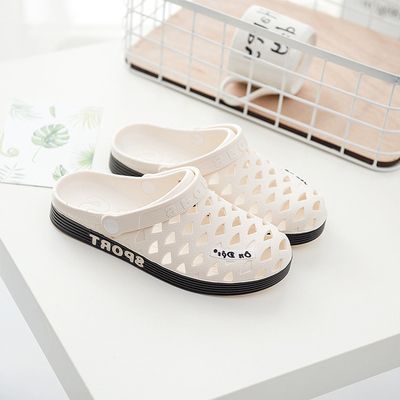 洞洞鞋越南温突进口乳胶软底夏季外穿男女包头沙滩鞋涉水鞋凉拖鞋