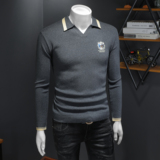 2025新款男士秋冬毛衣针织衫6016-M8116-P120，男装针织衫/毛衣，钱塘6016
