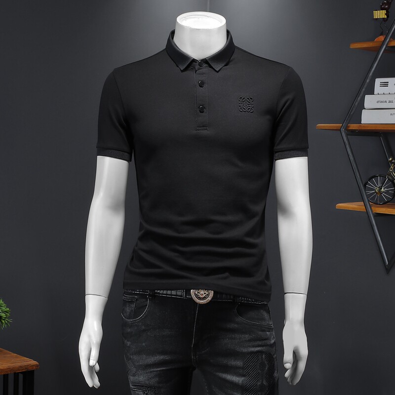 2026年新款男POLO衫纯色钱塘6016-E2033-P75，男装Polo衫，钱塘6016