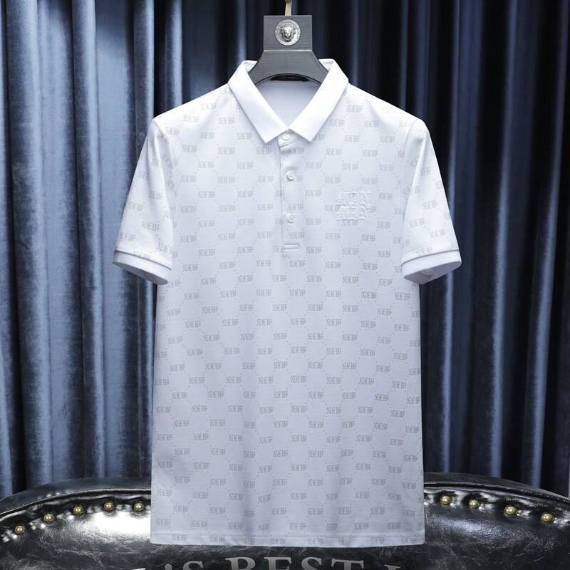 新款男POLO衫刺绣短袖翻领T恤钱塘6016-E3506-P75沙发图,男装Polo衫,钱塘6016