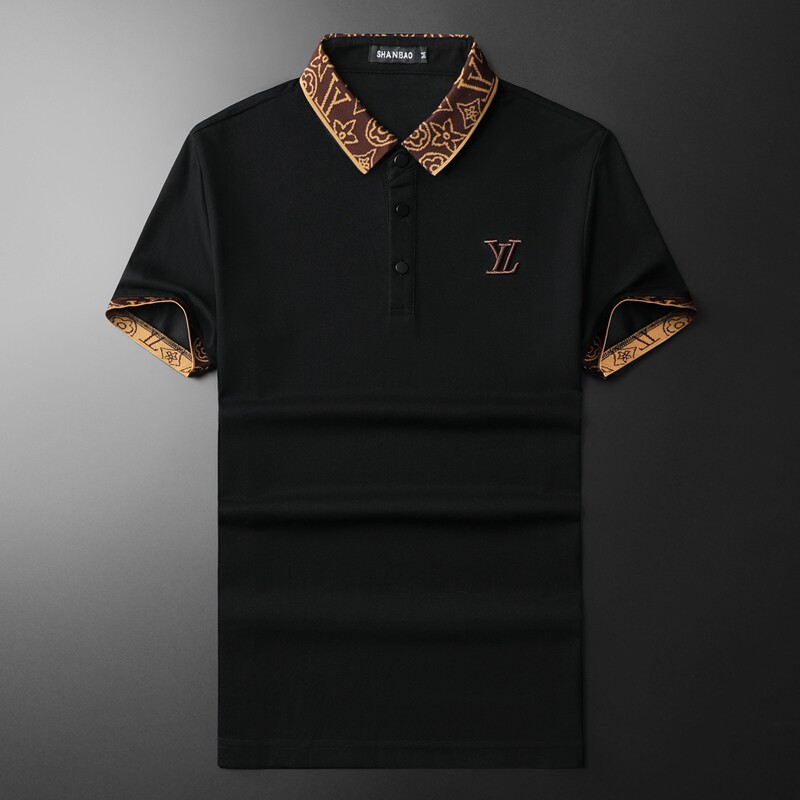 2024年新款男POLO衫纯色钱塘6016-E2038-P75,男装Polo衫,钱塘6016