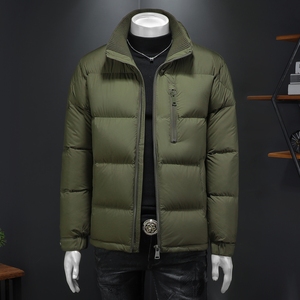 2025秋冬新款立领拼接针织羽绒服6016-F25806-P380，男装羽绒服，钱塘6016