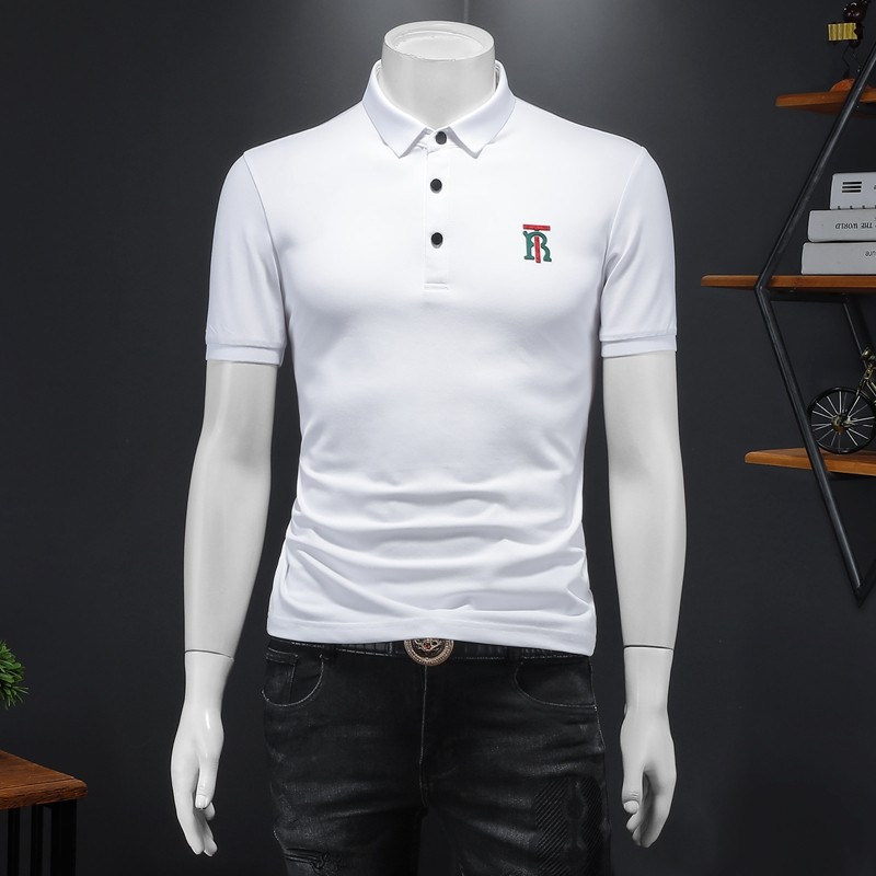 2024年新款男POLO衫纯色钱塘6016-E2068-P75,男装Polo衫,钱塘6016