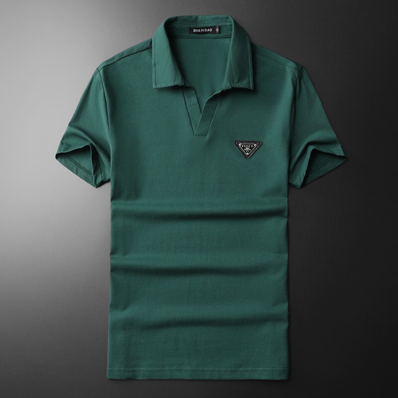 2026年新款男POLO衫钱塘6016-E1948-P75黑,男装Polo衫,钱塘6016