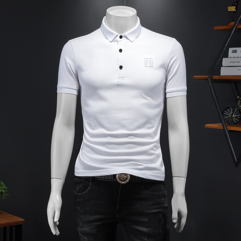 2024年新款男POLO衫纯色钱塘6016-E2033-P75,男装Polo衫,钱塘6016