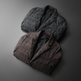 2024西装领羽绒服男冬装90白鸭绒钱塘6016-F9195-P280平铺，男装羽绒服，钱塘6016