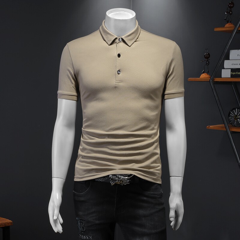 2024年新款男POLO衫钱塘6016-E1943-P75杏图片