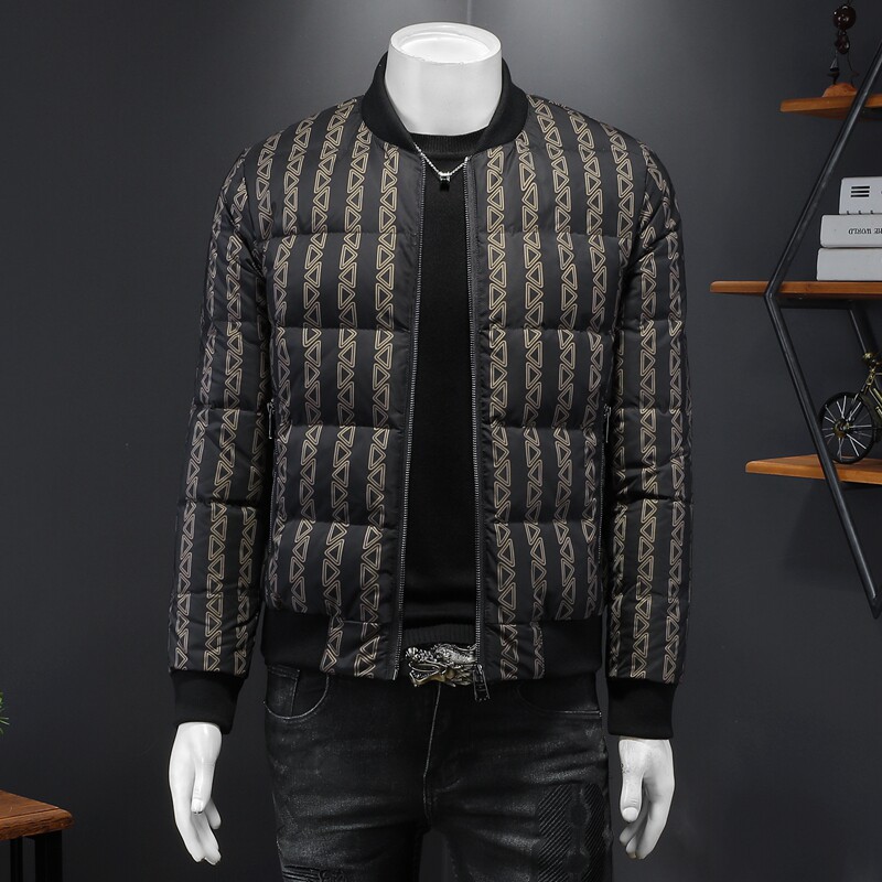 90%白鸭绒2024新款男士立领羽绒服钱塘6016-F9205P280图片