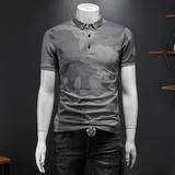 2024年新款男POLO衫印花钱塘6016-E2479-P75，男装Polo衫，钱塘6016