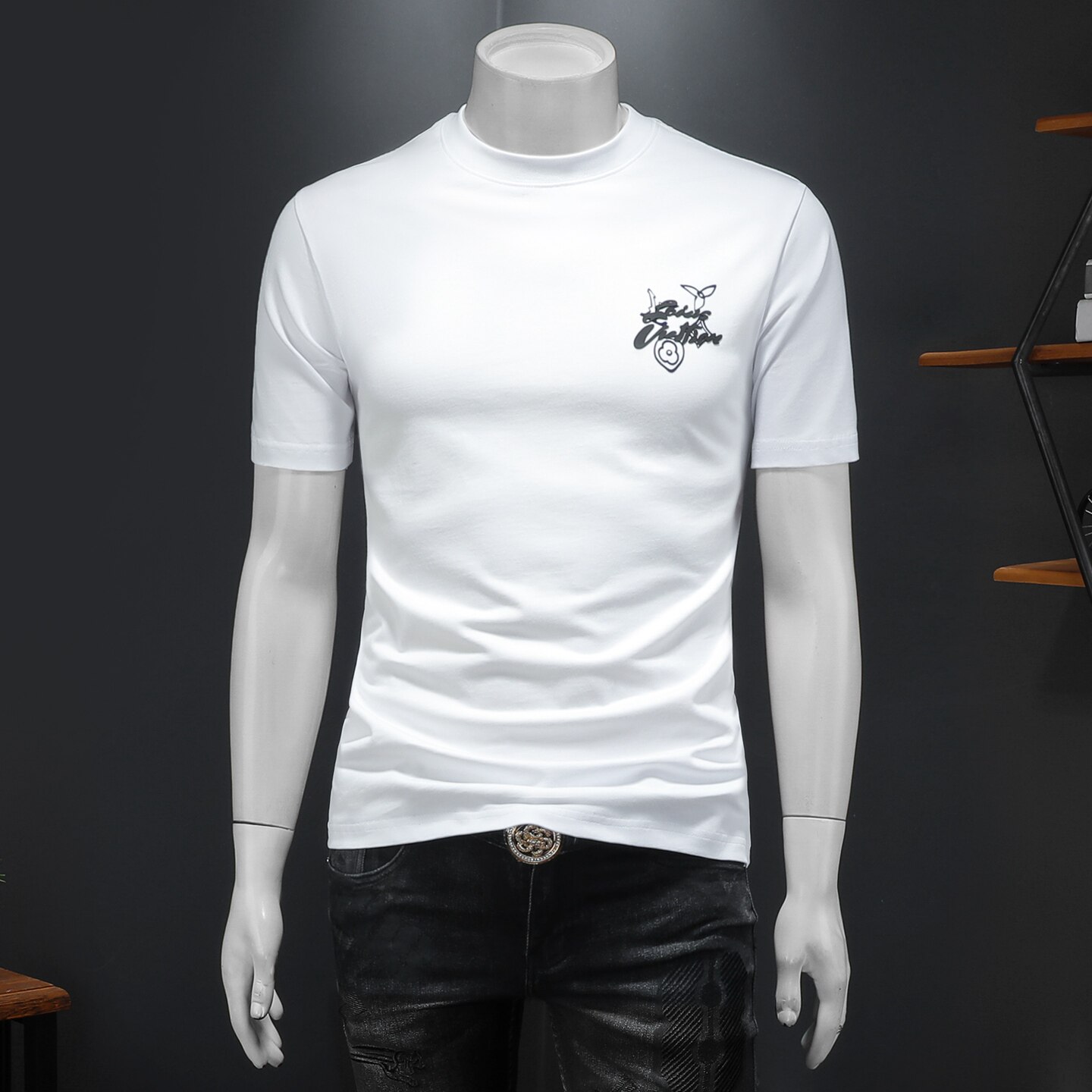 2026年夏季微阔重磅贴布T恤QT6016-E3698-P78，男装T恤，钱塘6016