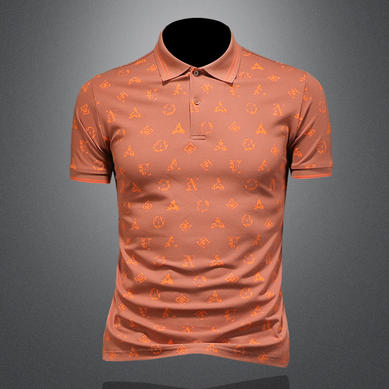 2026年夏季男士印花POLO衫QT6016-E3711-P75，男装Polo衫，钱塘6016