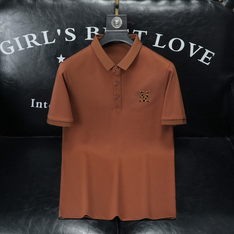 新款男POLO衫刺绣短袖翻领T恤钱塘6016-E3511-P70沙发图,男装T恤,钱塘6016