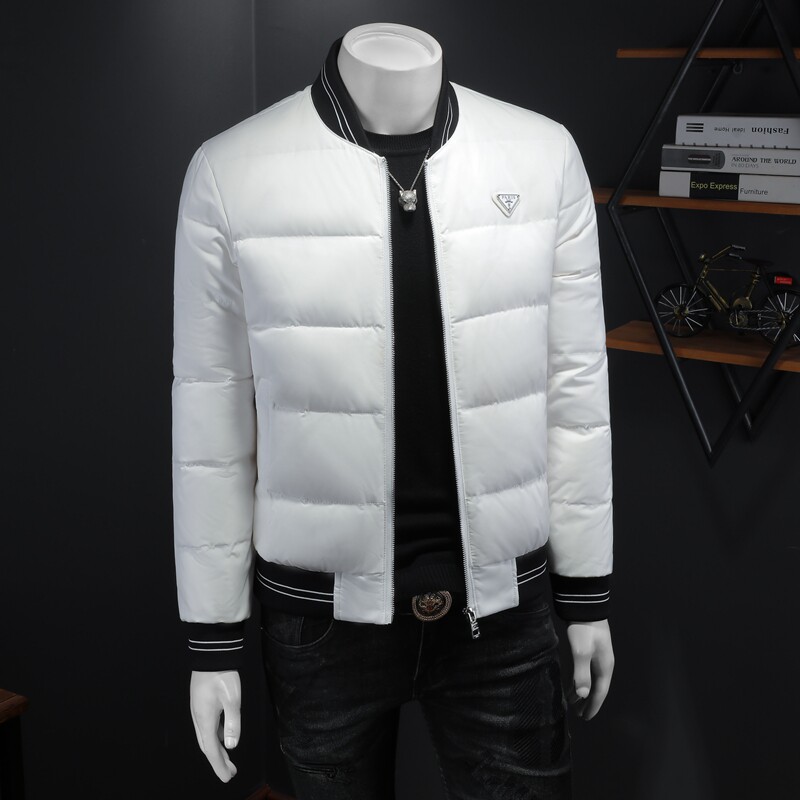 F6063P2902024高端冬季90%白鸭绒植绒连帽羽绒服假模335,男装羽绒服,钱塘6016