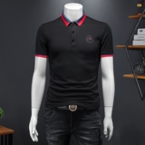 2024年新款男POLO衫印花纯色钱塘6016-E2031-P75，男装Polo衫，钱塘6016