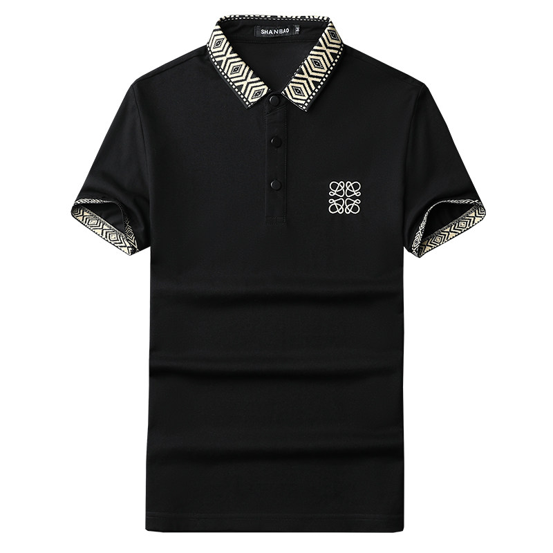 2024年新款男POLO衫印花纯色钱塘6016-E2041-P75,男装Polo衫,钱塘6016