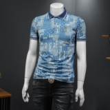 2026年夏季腰果花印花POLO衫QT6016-E3683-P75，男装Polo衫，钱塘6016
