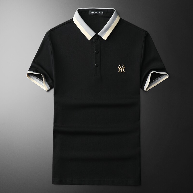 2024年新款男POLO衫纯色钱塘6016-E2027-P75,男装Polo衫,钱塘6016