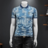 2026年夏季腰果花印花POLO衫QT6016-E3683-P75，男装Polo衫，钱塘6016