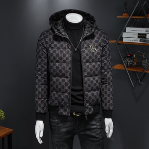 新款男装羽绒服时尚大码男装连帽男士外穿钱塘6016-5015-P290图片