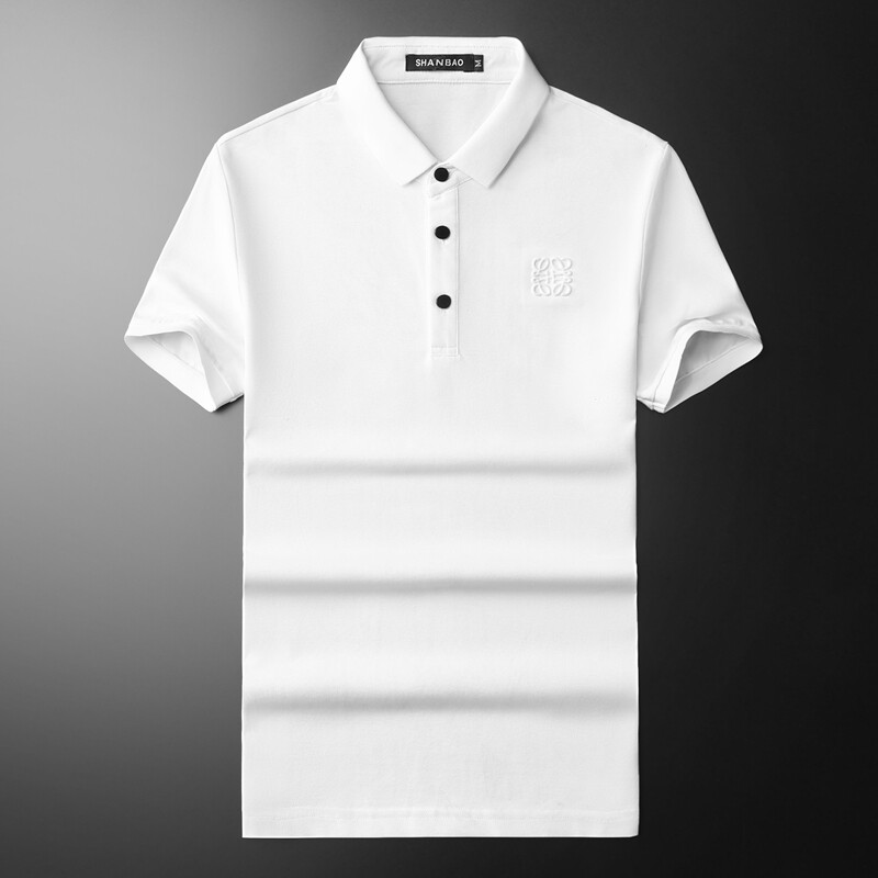 2024年新款男POLO衫纯色钱塘6016-E2033-P75,男装Polo衫,钱塘6016
