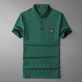 2024新款夏装短袖打底衫男半袖T恤翻领polo衫钱塘6016-E0808-P75，男装Polo衫，钱塘6016