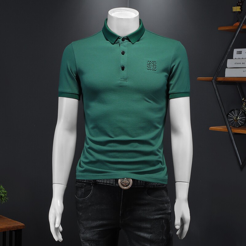 2024年新款男POLO衫纯色钱塘6016-E2033-P75,男装Polo衫,钱塘6016