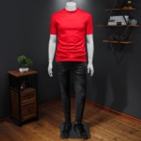 2026年夏季微阔印花T恤QT6016-E3707-P75，男装T恤，钱塘6016