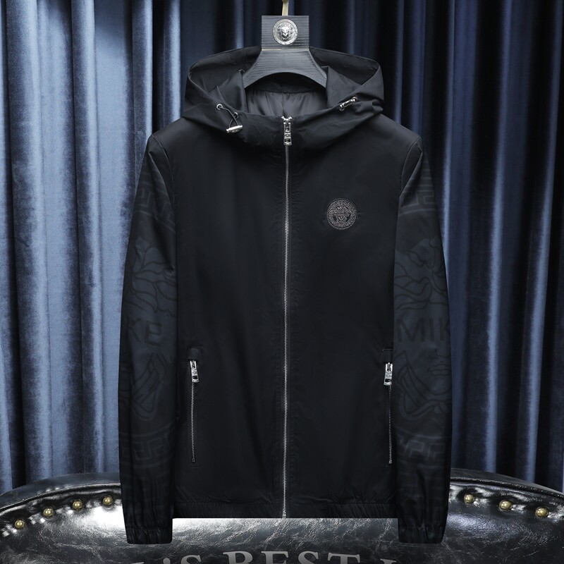 2025新款男连帽夹克衫绣花拉链外套 钱塘6016-J4215-P160 沙发图图片