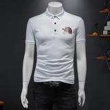 2024年新款夏季刺绣男士潮牌POLO衫翻领钱塘6016-E1928P80白，男装Polo衫，钱塘6016