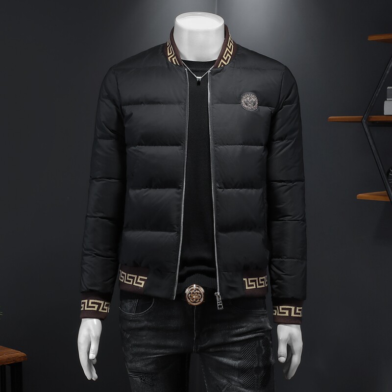 90绒2026新款男士立领刺绣青年羽绒服 钱塘6016-F7781P280图片