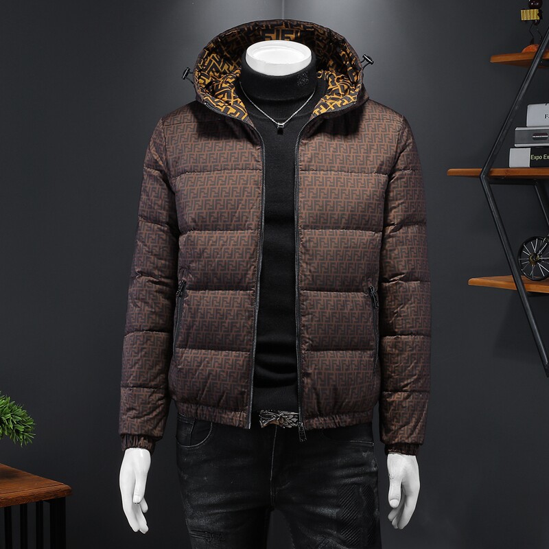 90%白鸭绒新款男士连帽羽绒服钱塘6016-F9189P300图片
