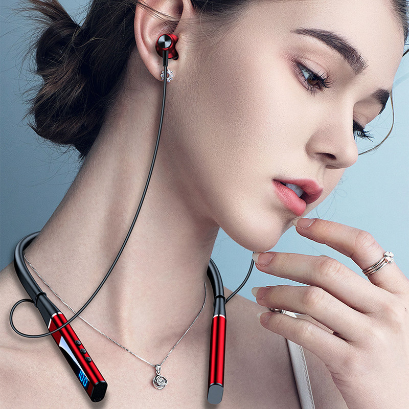 多功能无线蓝牙耳机K歌耳返超长续航运动大容量数显双边立体声