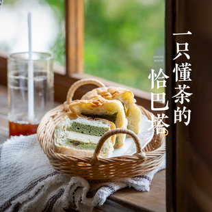 枣叔的店龙井布朗尼恰巴塔硬欧软欧面包夏巴塔欧包零食早餐代餐