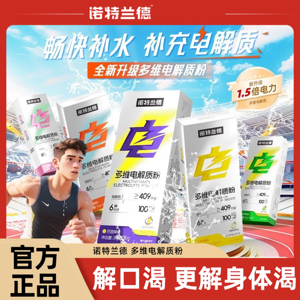 诺特兰德电解质水冲剂运动健身饮料维生素体育生训练果汁茶饮料