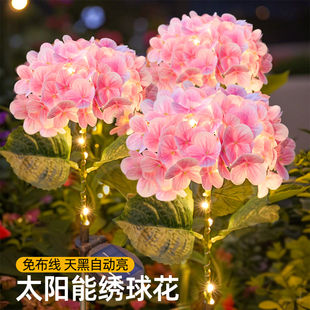 太阳能花灯户外家用庭院造景布置氛围灯花园阳台装饰灯地插草坪灯