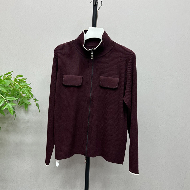 2025秋季新款设计感双拉链立领羊毛针织衫气质显瘦开衫上衣812H,女装/女士精品,毛针织衫,淘宝优惠券,粉丝福利购,淘宝优惠卷