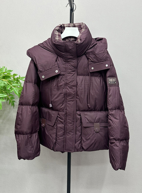 2025冬新款高级感宽松休闲加厚保暖短款女装羽绒服时尚外套76080H