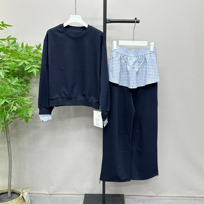 时髦套装女卫衣加阔腿卫裤上下两件套一整套2026新款春装2933-1X