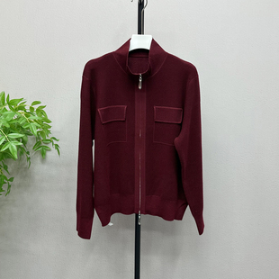 气质显瘦开衫 设计感双拉链立领羊毛针织衫 上衣616H 新款 2025秋季