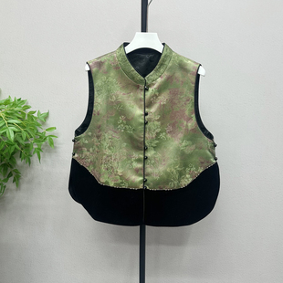 2026春款中老年大码精致减龄百搭款新中式显瘦国风系列马甲5900H