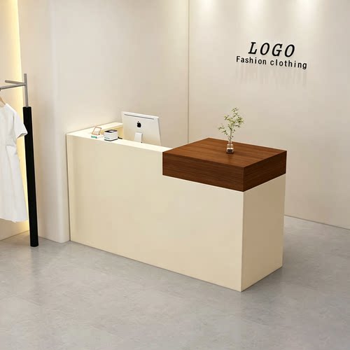 简约收银台吧台店铺小型服装店